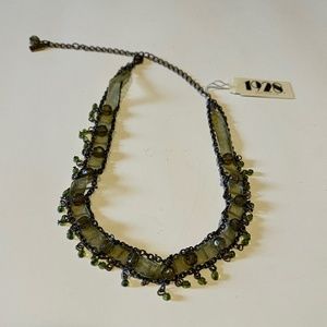 1928 green choker necklace